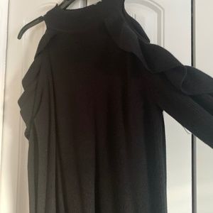 Womens new knit cold shoulder dress